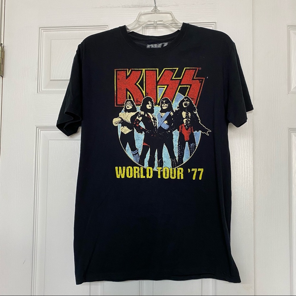 KISS Graphic Band Tee Black T-shirt Unisex Sz M